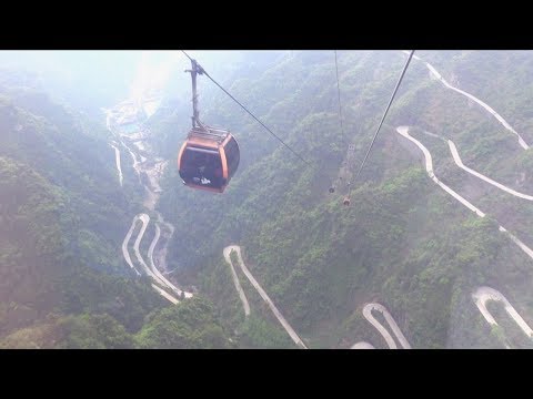 Tianmen Mountain Cableway in Zhangjiajie China 天門山