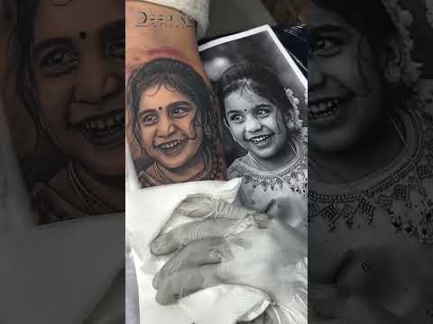 Little Girls Beautiful Face Tattoo On Hand Facetattoo Tattoo Ytshorts Shorts 