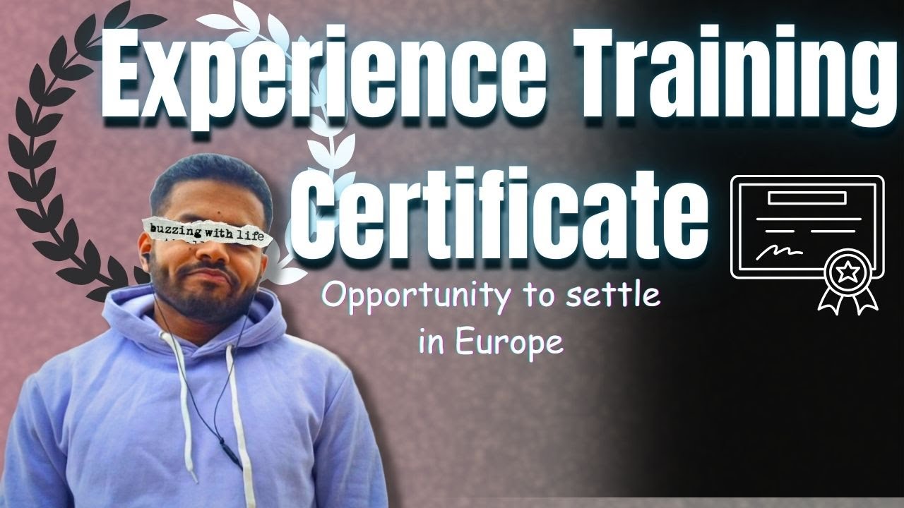 অভিজ্ঞতা প্রশিক্ষণ শংসাপত্র ।। Experience training certificate // the way to come EUROPE