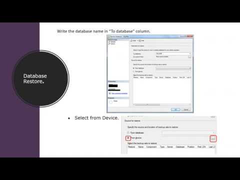 Database Restore in SQL Server | SQL server - YouTube