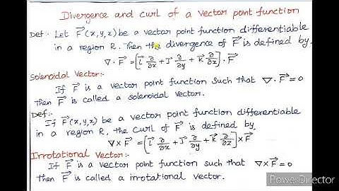 SJCTNC - Vector & Fourier analysis - Vector Differentiation - MT306S   - Part VII