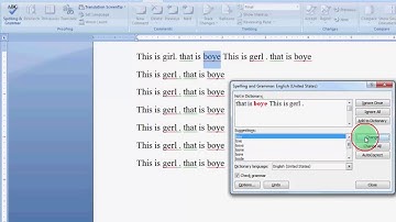 How  Check spelling and grammar   in MS Word 2007