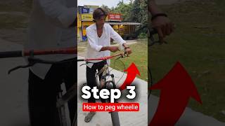 How to peg wheelie🔥#mtbstunt #pegwheelie #shorts #viral