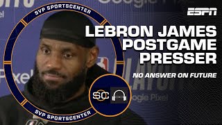 LeBron James focuses on his family and Team USA postgame after Lakers eliminated | SC with SVP screenshot 2