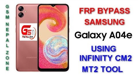 Samsung A04E (A042F) Android 11,12, 13 Latest Security FRP BYPASS Without TestPoint | Infinity CM2.