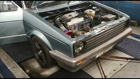 VW Mk1 2.0L 8v with 276 estas cam DYNO run @ dynotech