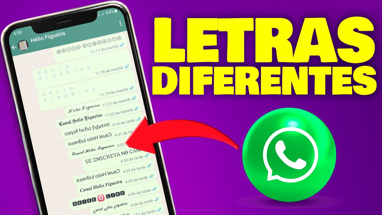 WHATSAPP | Como ESCREVER Com LETRAS DIFERENTES - YouTube