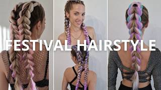 5 coiffures PARFAITES pour aller en FESTIVAL cet été 🎆 idée coiffure spéciale festivals 2026 🎆