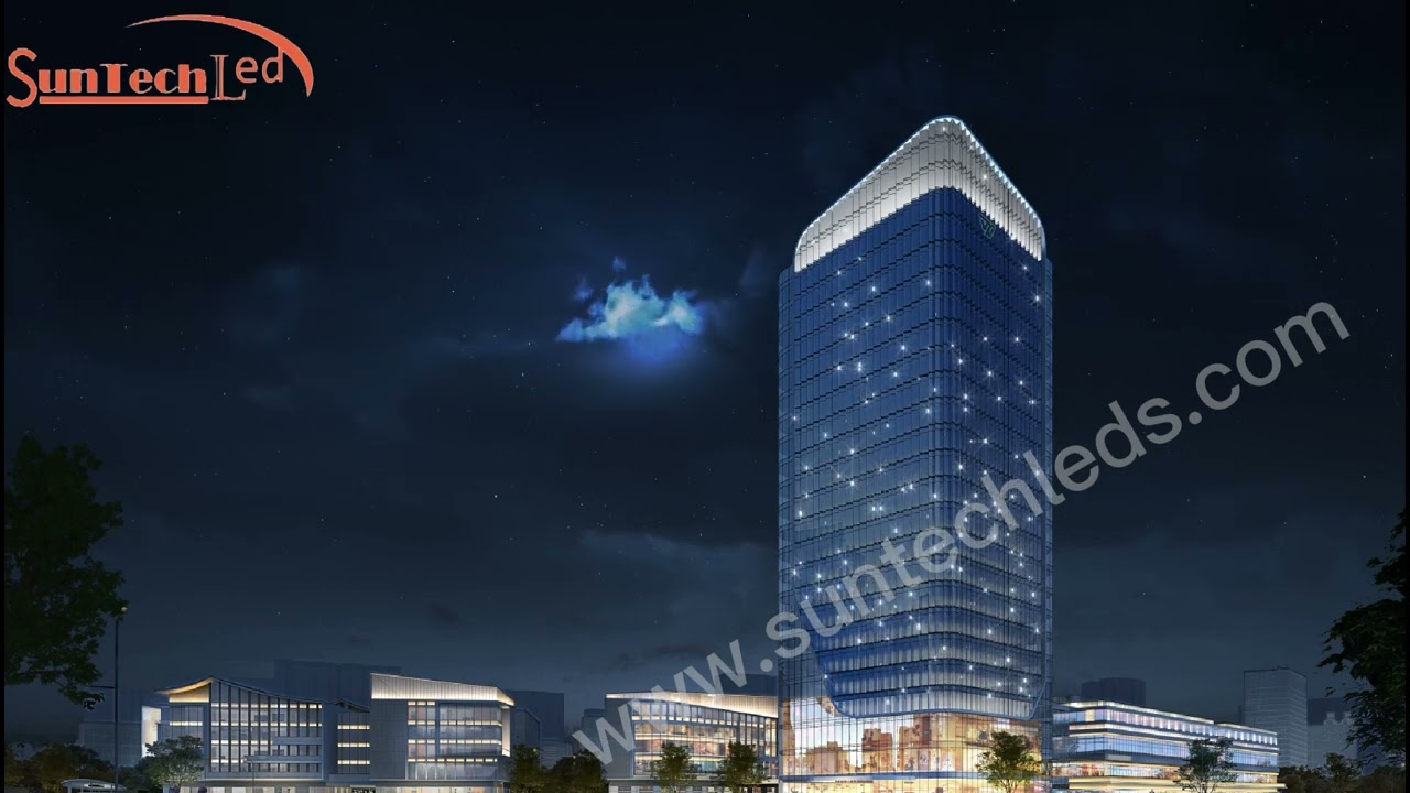 Interactive Intelligent Systems And Control Led Facade Architectural Lighting