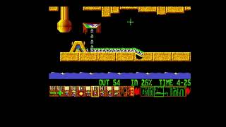 Lemmings Tricky Level 22 Walkthrough Amiga