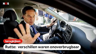 TERUGKIJKEN | Persconferentie over de val van het kabinet