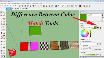 Difference Between Color Match Tools in SketchUp