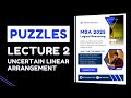 MBA CET | L2 Uncertain Linear Arrangement
