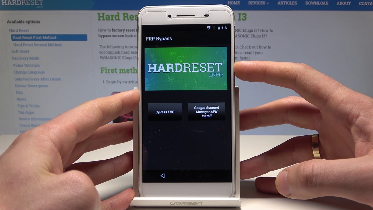 How to Bypass Google Verification in PANASONIC Eluga I3 – Remove FRP