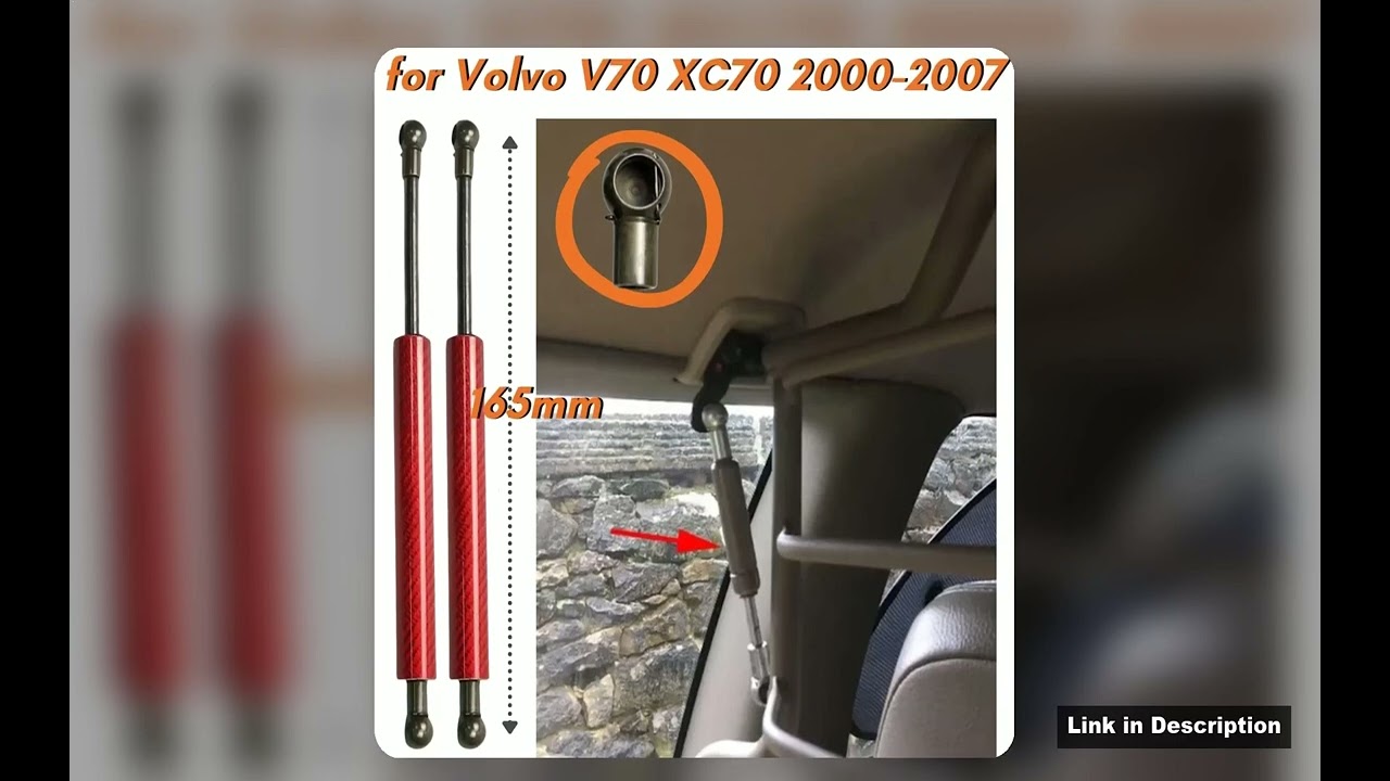 Qty2 Trunk Partition Struts for Volvo V70 XC70 20002007 165mm 9481274 Grille Guard Barrier Mesh Gas