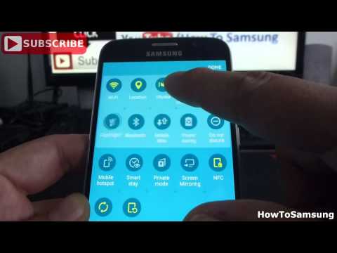 How do I edit the notification panel Samsung Galaxy S6 Basic Tutorials