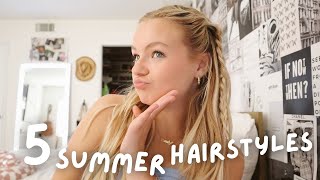 5 quick & easy summer hairstyles! | Pressley