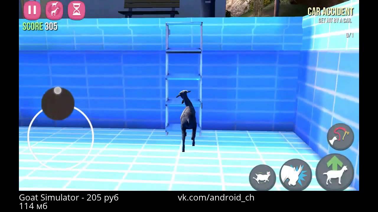 Goat Simulator - Симулятор козла(оригинал) на Android(Review)