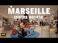 4k  marseille france  walking in centre bourse for christmas