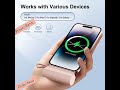 4500mAh Mini Power Bank – Ultra Portable Capsule Phone Charger with Dual USB-C for iPhone &amp; Android