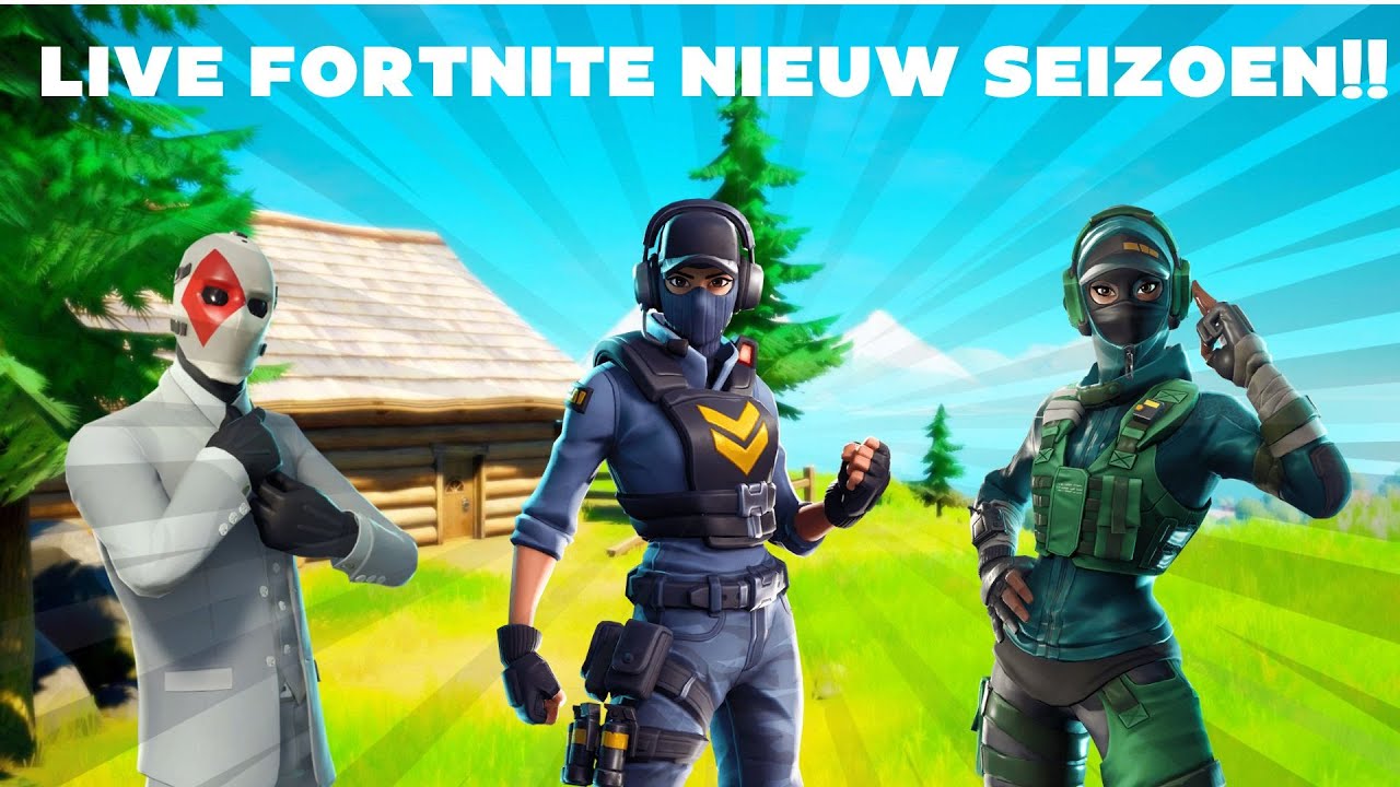 LIVE FORTNITE NIEUW SEIZOEN!!!!!!!! (Road to 150 subs) - YouTube