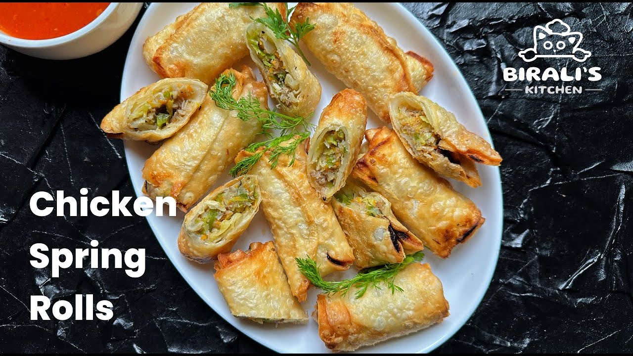 How I Make Crispy Chicken Spring Rolls at Home