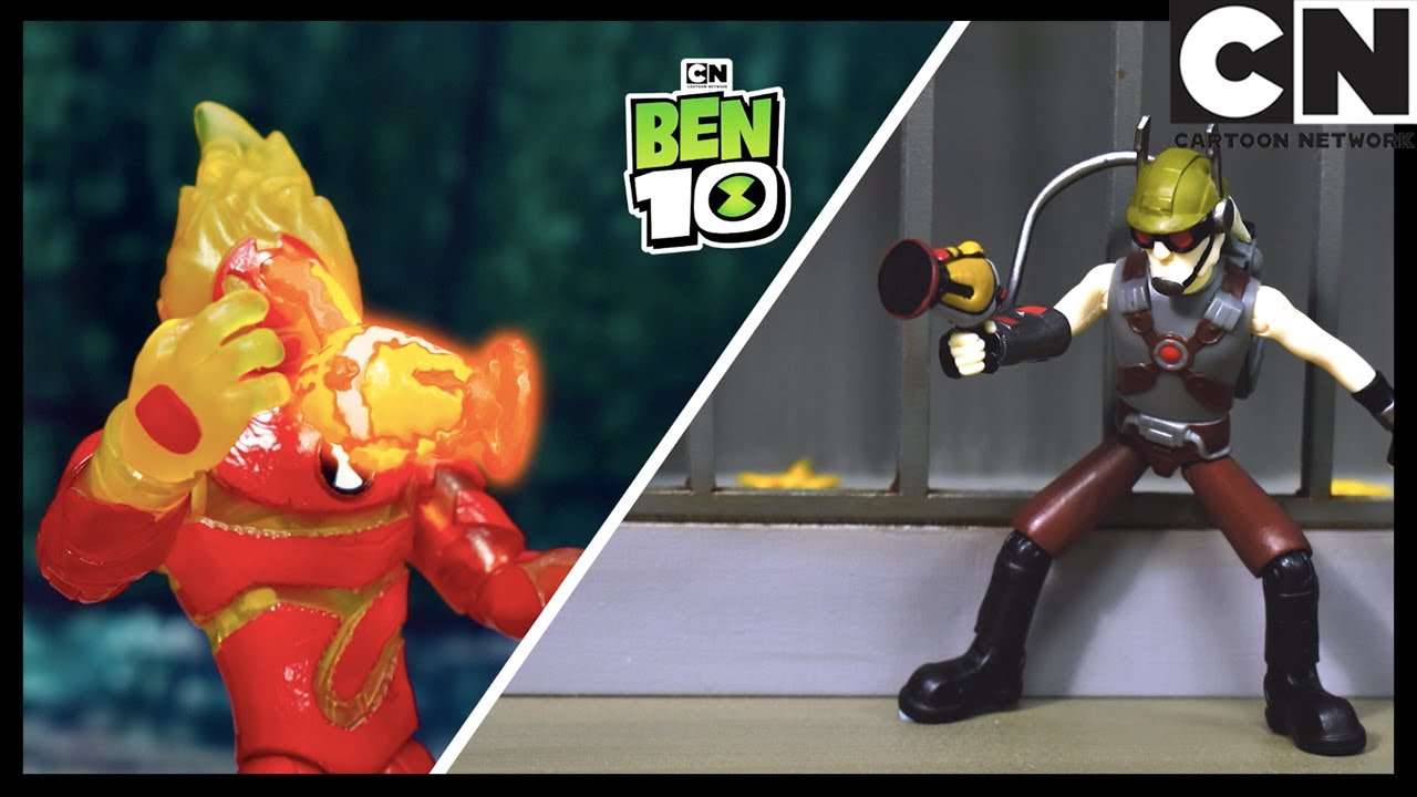 Ben 10 Oyuncakları | Ateş Topu Savaş Sahnesi Canlandırma | Cartoon Network  - YouTube