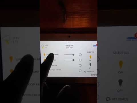 Controlling the Lighting System From Control Panel