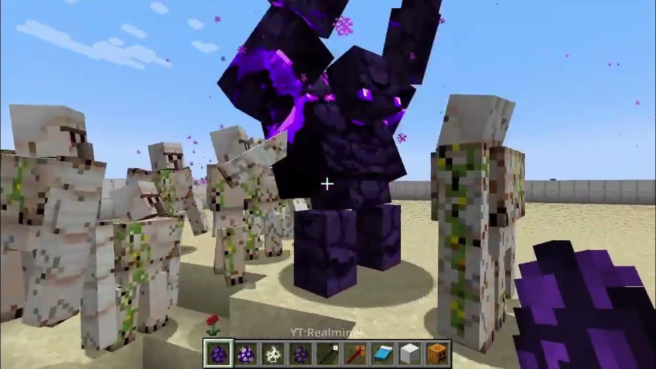 ENDER GOLEM vs All mobs in Minecraft x100 - Ender Golem vs every mob 1v100  