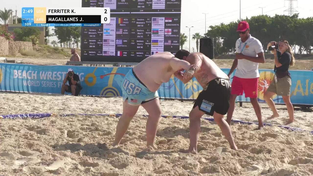 Kyle Robert FERRITER (USA) vs. Juan Oscar MAGALLANES (ARG) • C | Round 3 • Men's BW +90Kg