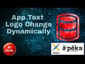 Dynamically Change Application Text Logo Oracle Apex