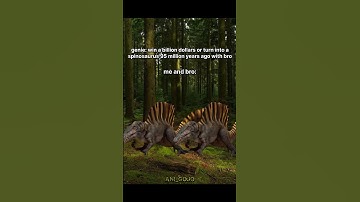 when genie turned me & bro into a spinosaurus || #ani_gojo #shorts #dinosaurs #spinosaurus #dinosaur
