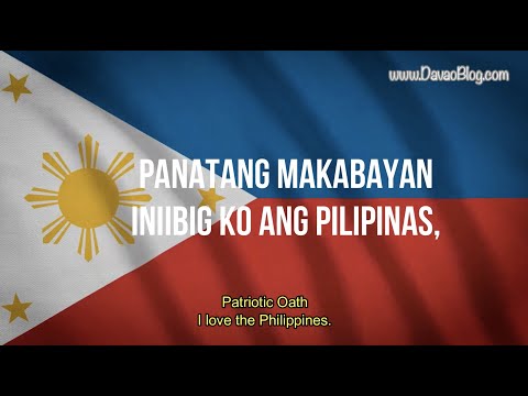 PANATANG MAKABAYAN with English Translation by DavaoBlog.com