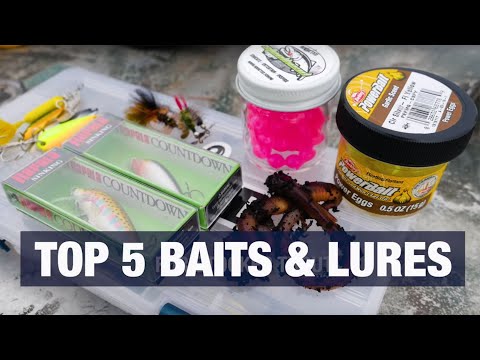 Top 5 Baits &amp; Lures For Trout Fishing ANY Body Of Water. (Do You Agree?)