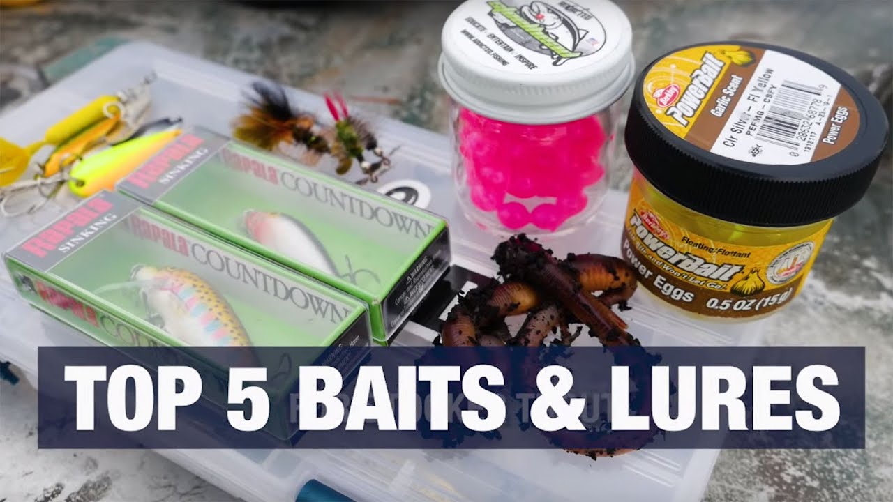 Top 5 Baits & Lures For Trout Fishing ANY Body Of Water. (Do You