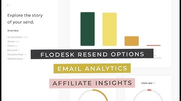 Flodesk Email Analytics | Resend to Unopened | Flodesk Affiliate Insights