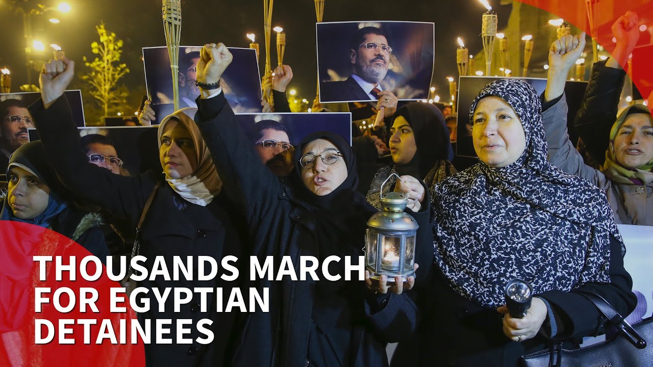 Thousands rally in Istanbul for Egyptian prisoners