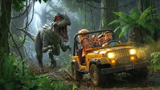 family dino jungle escape kids story 3d cartoon toddlers