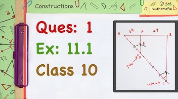 Question 1 - Exercise 11.1 | Class 10 | Chapter 11 |  Constructions | NCERT Maths | CBSE