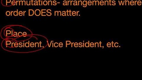 Math Minute- Permutations