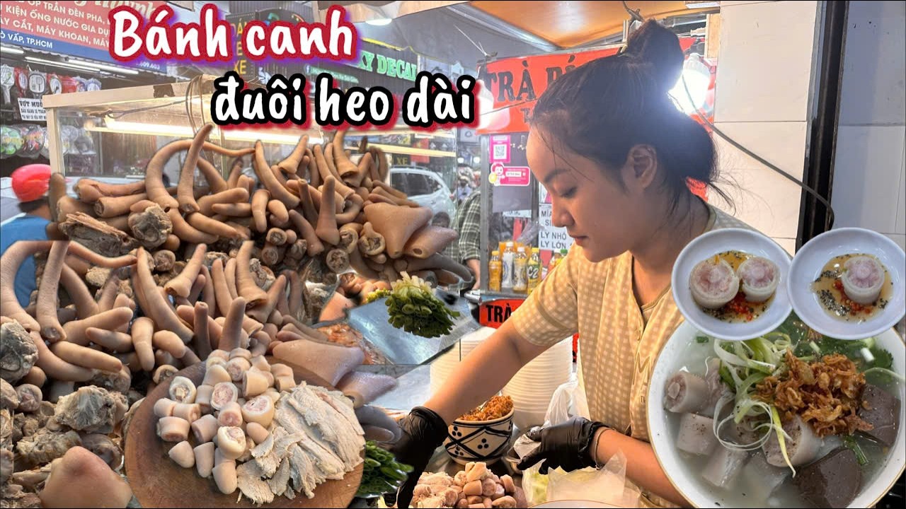 Món bánh canh khác lạ ai đi qua cũng ngoái nhìn, quá trời đồ ngon chất đầy một tủ I meanmechoi