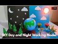 Day and night working model for science projectschool exhibitiondiy day and night model
