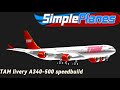Tam livery A340-500 speedbuild no Simpleplanes (1)