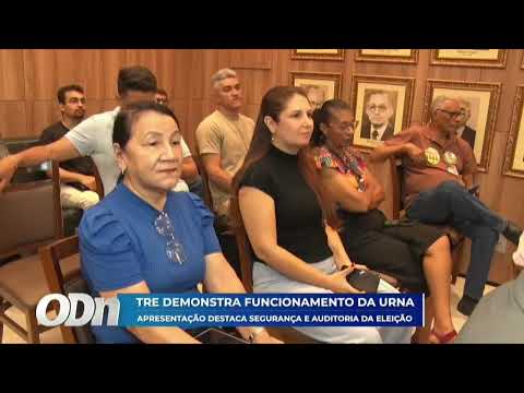 TRE demonstra funcionamento da urna: apresentação destaca segurança e auditoria da eleição