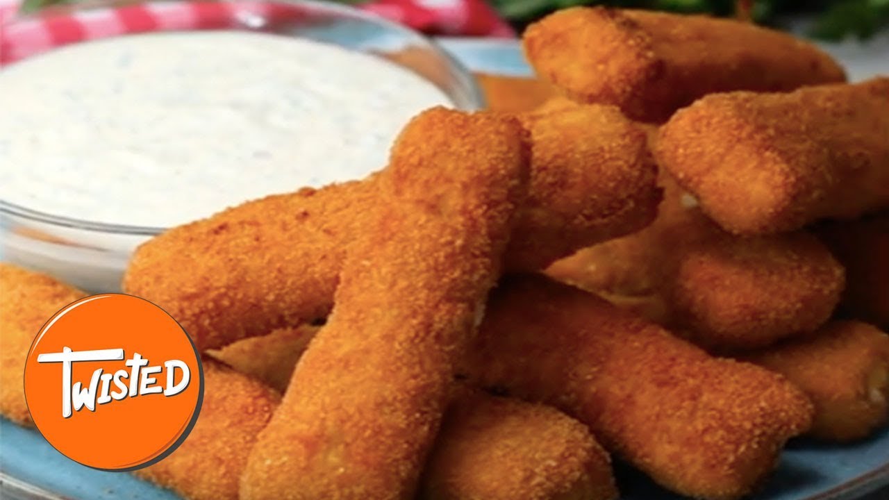 How To Make Chicken Alfredo Mozzarella Sticks Twisted YouTube