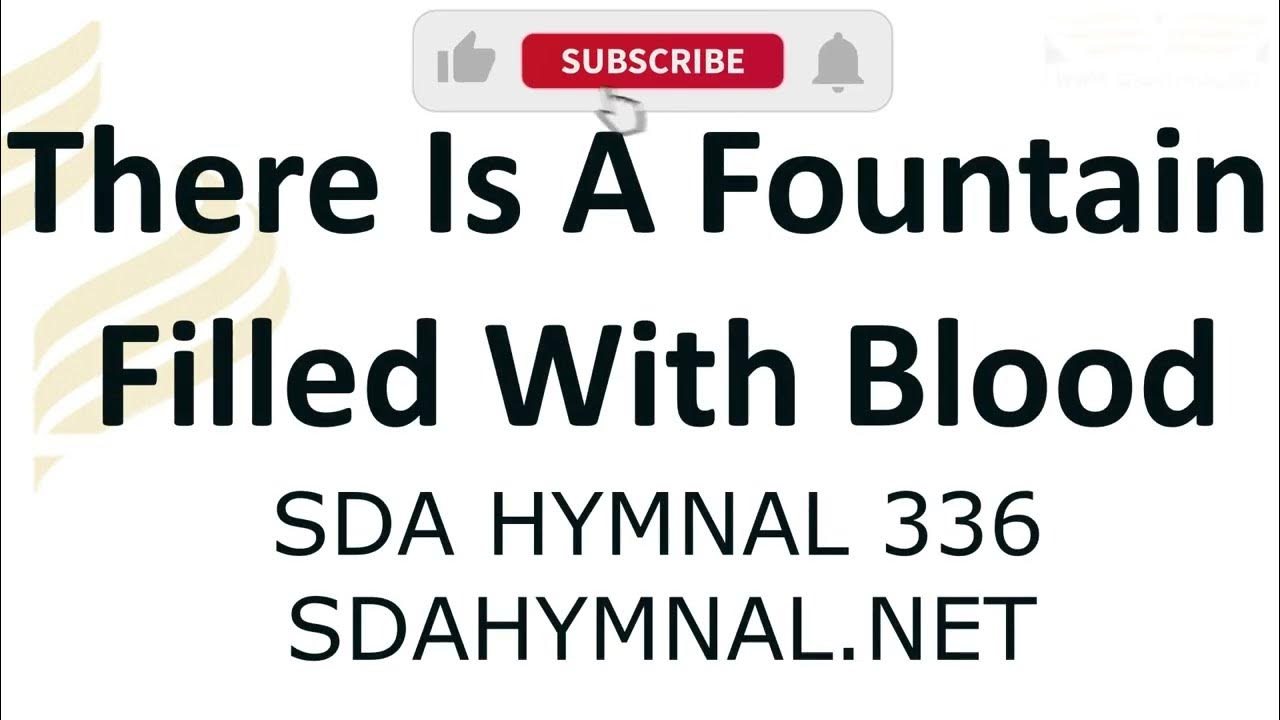 There is a fountain filled with blood instrumental with lyrics sda