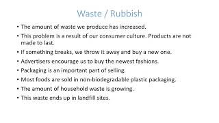 Essay Ideas for PTE: Environment