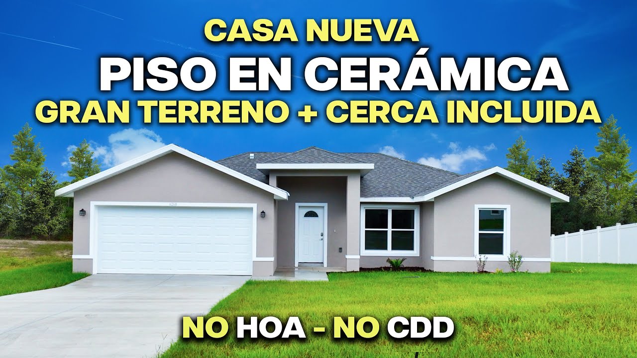 💸🔥 ¡Casa nueva por MENOS de $290,000! SIN HOA, SIN CDD, con incentivos! en Ocala, Florida