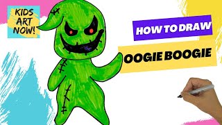 How to Draw Oogie Boogie | Nightmare Before Christmas Drawing Tutorial