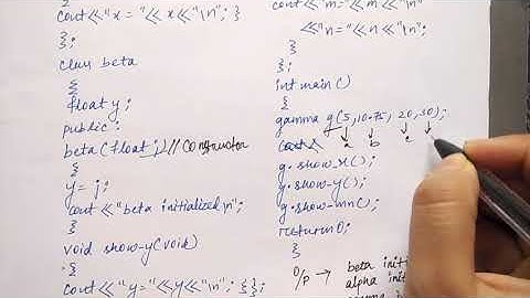 constructor in derived class in c++ in hindi | Program  |  Lec-103 | Niharika Panda